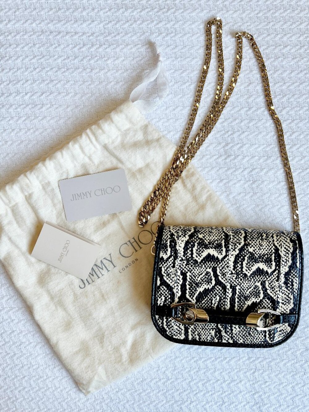 Jimmy Choo ZADIE, Printed Elaphe, Crossbody Bag